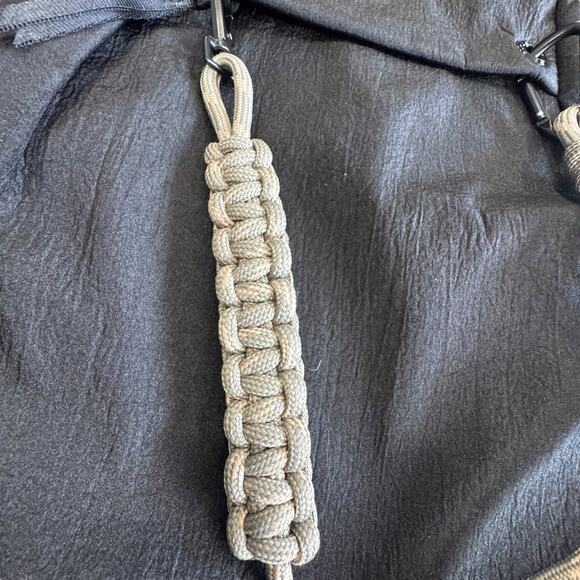 Adidas Black Favorite Tote Bag KUL08 Backpack with Rope Detail NEW - Picture 8 of 12